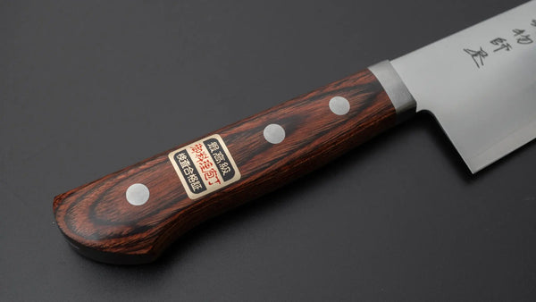 Hitohira Imojiya MZ VG-1 Gyuto 210mm Imitation Mahogany Handle - Tetogi