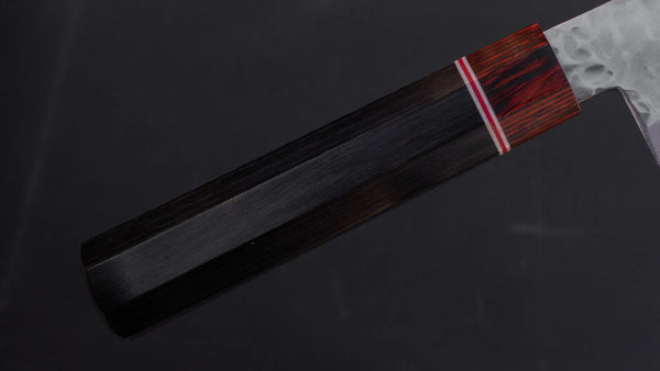 Hitohira Imojiya ST Tsuchime Damascus Gyuto 210mm Pakka Handle (Wa) - Tetogi
