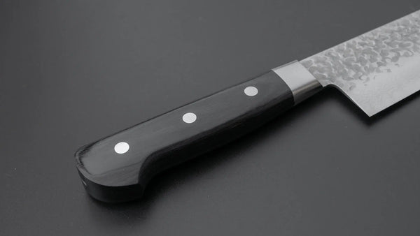 Hitohira Imojiya ST Tsuchime Damascus Gyuto 240mm Pakka Handle (Yo) - Tetogi