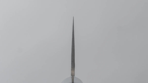 Hitohira Imojiya ST Tsuchime Damascus Gyuto 240mm Pakka Handle (Yo) - Tetogi