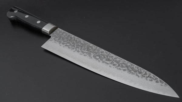 Hitohira Imojiya ST Tsuchime Damascus Gyuto 240mm Pakka Handle (Yo) - Tetogi