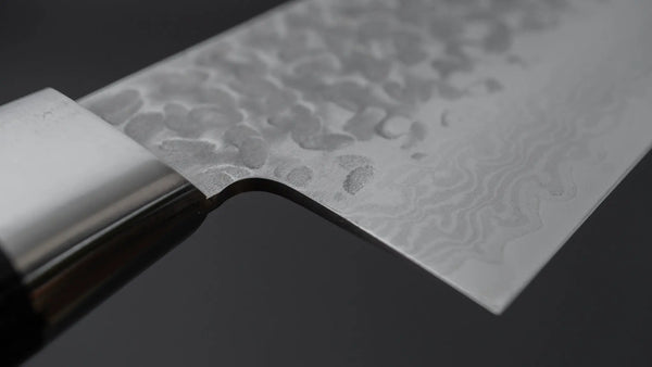 Hitohira Imojiya ST Tsuchime Damascus Gyuto 240mm Pakka Handle (Yo) - Tetogi