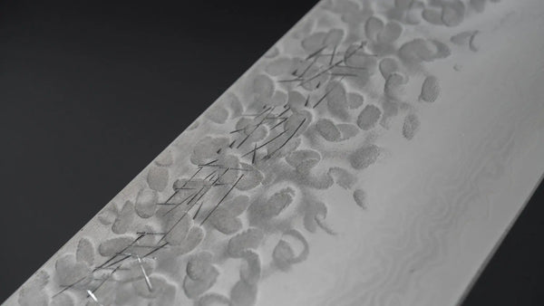 Hitohira Imojiya ST Tsuchime Damascus Gyuto 240mm Pakka Handle (Yo) - Tetogi