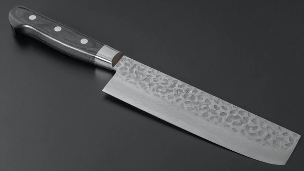 Hitohira Imojiya ST Tsuchime Damascus Nakiri Pakka Handle (Yo) - Tetogi