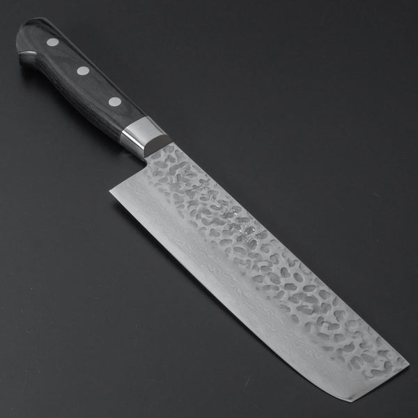 Hitohira Imojiya ST Tsuchime Damascus Nakiri Pakka Handle (Yo) - Tetogi