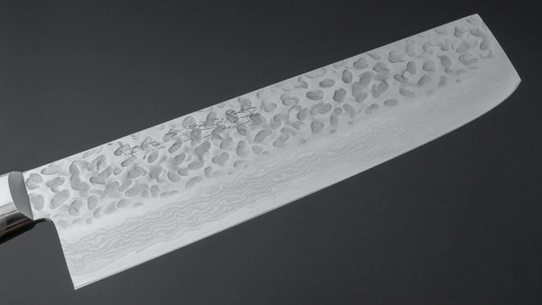 Hitohira Imojiya ST Tsuchime Damascus Nakiri Pakka Handle (Yo) - Tetogi