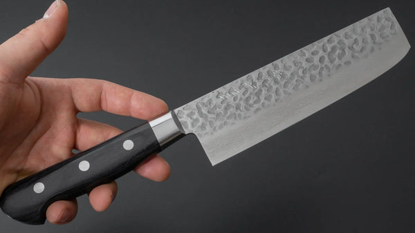 Hitohira Imojiya ST Tsuchime Damascus Nakiri Pakka Handle (Yo) - Tetogi