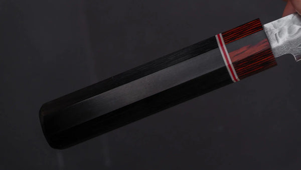 Hitohira Imojiya ST Tsuchime Damascus Paring 75mm Pakka Handle (Wa) - Tetogi