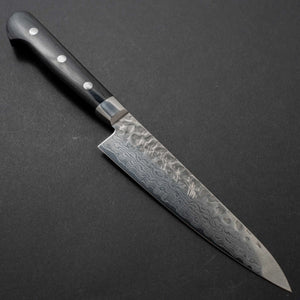 Hitohira Imojiya ST Tsuchime Damascus Petty 135mm Pakka Handle (Yo) - Tetogi