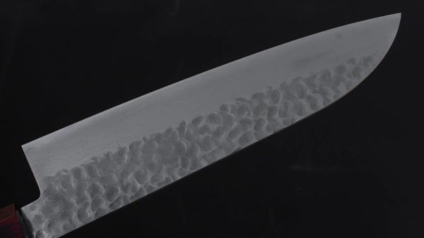 Hitohira Imojiya ST Tsuchime Damascus Santoku 180mm Pakka Handle (Wa) - Tetogi