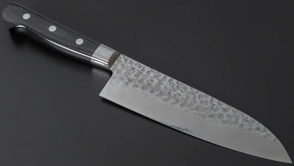 Hitohira Imojiya ST Tsuchime Damascus Santoku Pakka Handle (Yo) - Tetogi