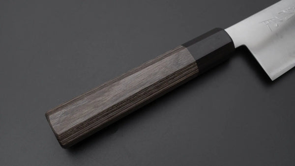 Hitohira Imojiya TH Blue Super Kiritsuke Gyuto 240mm Pakka Handle (Gray) - Tetogi