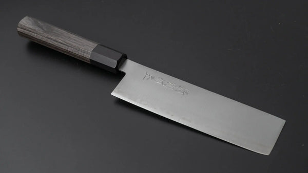 Hitohira Imojiya TH Blue Super Nakiri Pakka Handle (Gray) - Tetogi