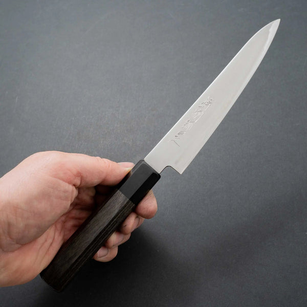 Hitohira Imojiya TH Blue Super Petty 120mm Pakka Handle (Gray) - Tetogi