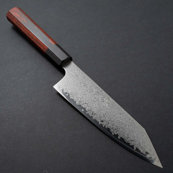 Hitohira Imojiya TH Damascus Bunka 180mm Pakka Handle (Red) - Tetogi