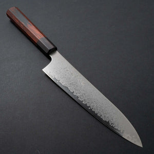 Hitohira Imojiya TH Damascus Gyuto 210mm Pakka Handle (Red) - Tetogi