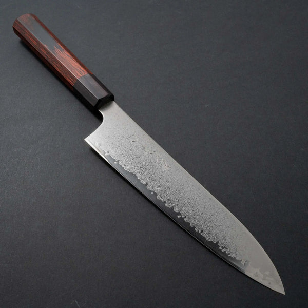 Hitohira Imojiya TH Damascus Gyuto 210mm Pakka Handle (Red) - Tetogi
