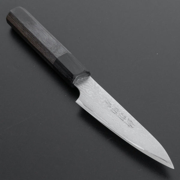 Hitohira Imojiya TH Damascus Paring 105mm Pakka Handle (Gray) - Tetogi