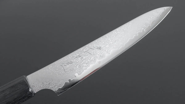 Hitohira Imojiya TH Damascus Petty 150mm Pakka Handle (Gray) - Tetogi