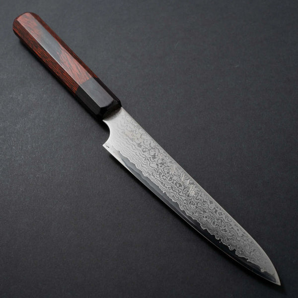 Hitohira Imojiya TH Damascus Petty 150mm Pakka Handle (Red) - Tetogi