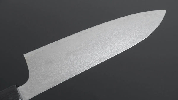 Hitohira Imojiya TH Damascus Santoku 180mm Pakka Handle (Gray) - Tetogi