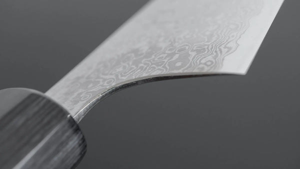 Hitohira Imojiya TH Damascus Santoku 180mm Pakka Handle (Gray) - Tetogi
