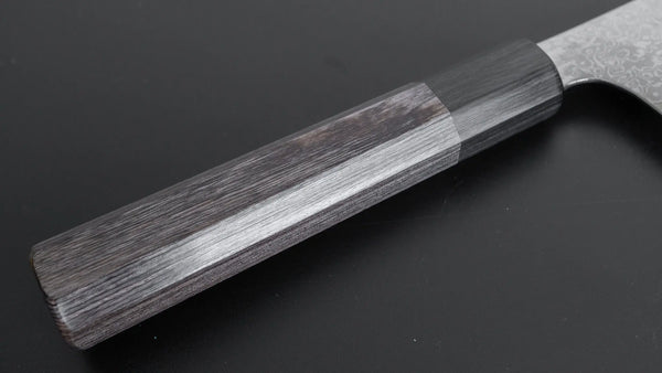 Hitohira Imojiya TH Damascus Santoku 180mm Pakka Handle (Gray) - Tetogi