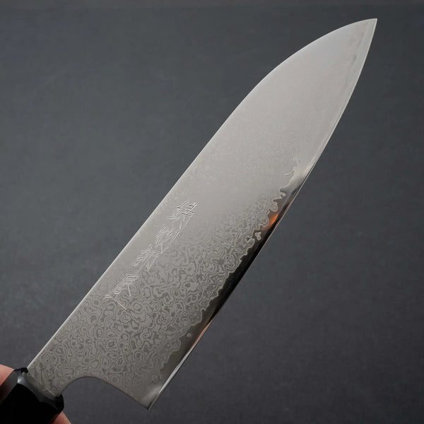 Hitohira Imojiya TH Damascus Santoku 180mm Pakka Handle (Red) - Tetogi