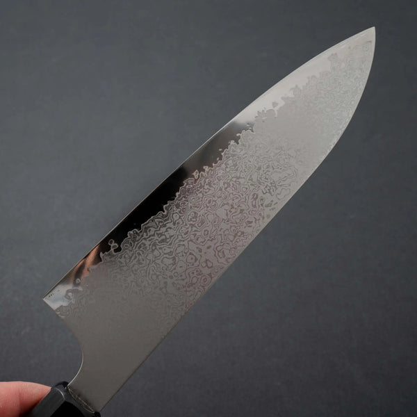 Hitohira Imojiya TH Damascus Santoku 180mm Pakka Handle (Red) - Tetogi