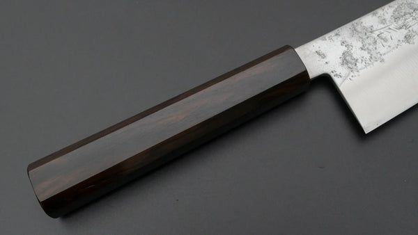Hitohira Imojiya TH Silver #3 Nashiji Bunka 180mm Ebony Handle - Tetogi