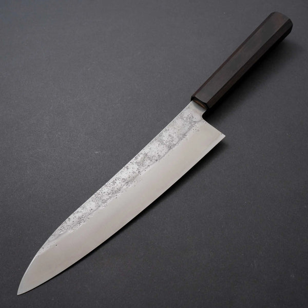 Hitohira Imojiya TH Silver #3 Nashiji Gyuto 210mm Ebony Handle - Tetogi