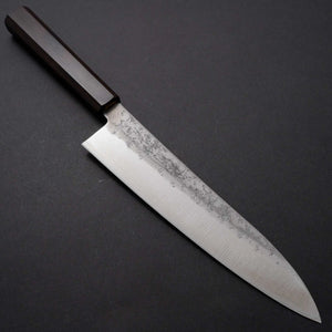 Hitohira Imojiya TH Silver #3 Nashiji Gyuto 210mm Ebony Handle - Tetogi