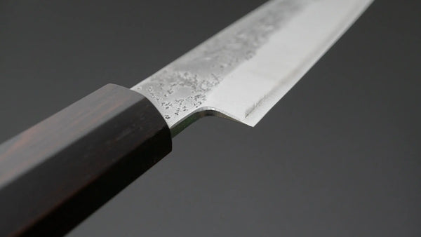 Hitohira Imojiya TH Silver #3 Nashiji Petty 120mm Ebony Handle - Tetogi