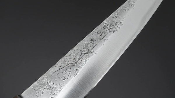Hitohira Imojiya TH Silver #3 Nashiji Petty 120mm Ebony Handle - Tetogi