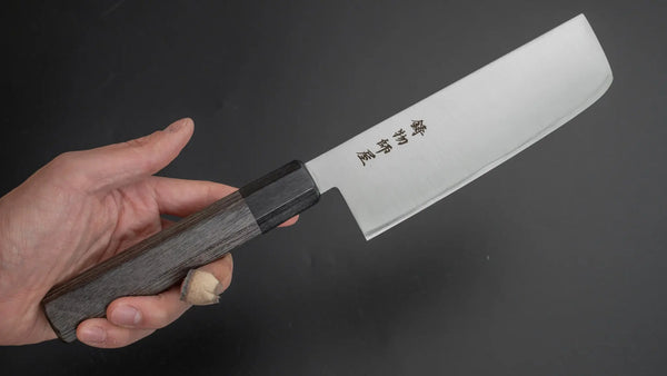 Hitohira Imojiya TH Stainless Nakiri 160mm Pakka Handle (Wa) - Tetogi
