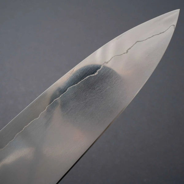 Hitohira Kikuchiyo Izo Silver #3 Gyuto 240mm Yakusugi Cedar Handle (Blond ferrule) - Tetogi