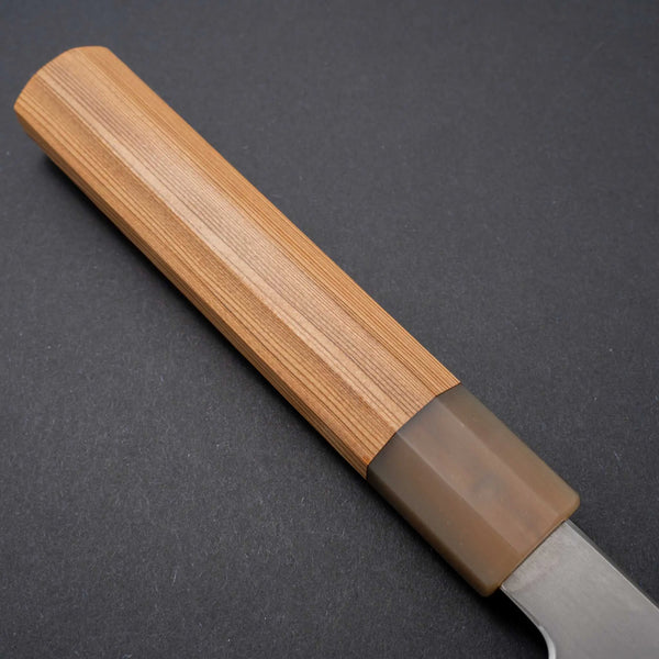 Hitohira Kikuchiyo Izo Silver #3 Gyuto 240mm Yakusugi Cedar Handle (Blond ferrule) - Tetogi