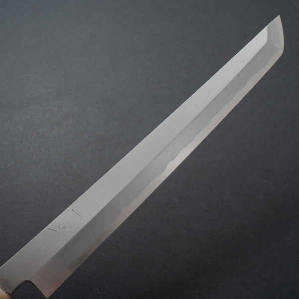 Hitohira Kikuchiyo Manzo Blue #2 Yanagi Sakimaru 270mm Ebony Handle (Saya) - Tetogi