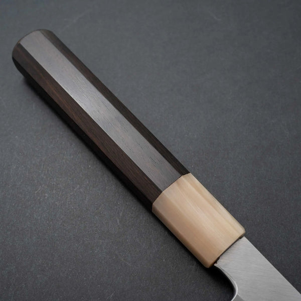 Hitohira Kikuchiyo Manzo Blue #2 Yanagi Sakimaru 270mm Ebony Handle (Saya) - Tetogi