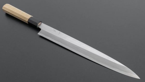 Hitohira Kikuchiyo Manzo Blue #2 Yanagiba 270mm Ho Wood Handle (Saya) - Tetogi