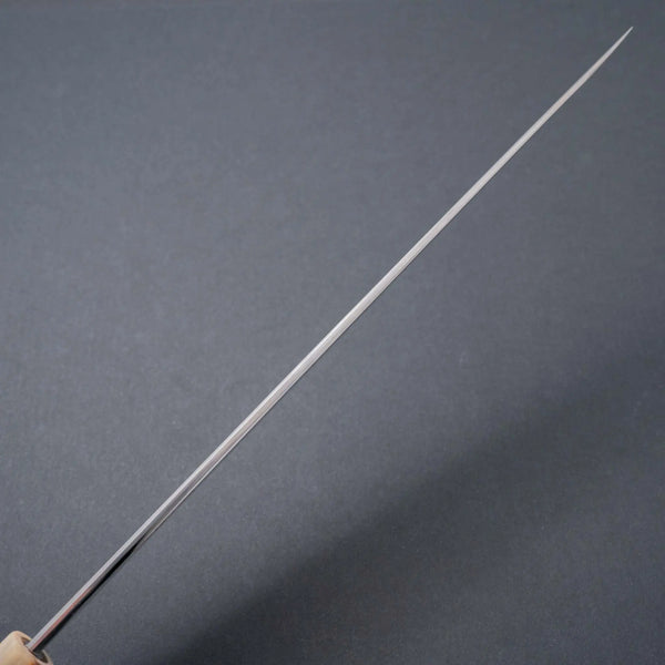 Hitohira Kikuchiyo Mosuke Enmon White #1 Yanagiba 300mm Ziricote Handle (Mirror Polished/ Saya) - Tetogi