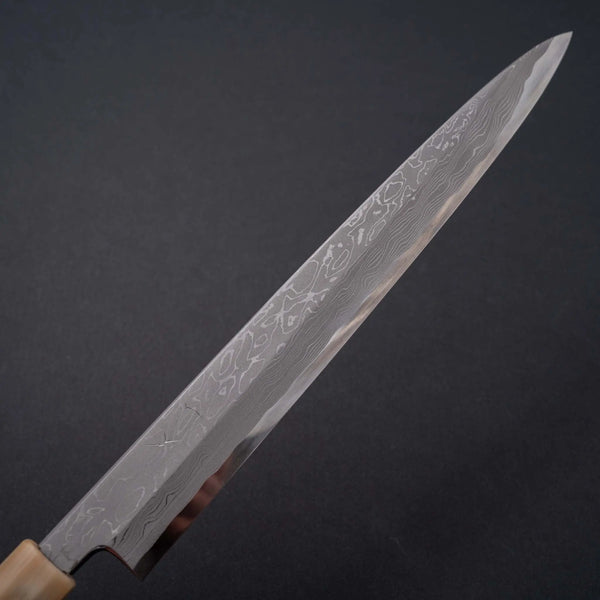 Hitohira Kikuchiyo Mosuke Kikko Blue #1 Yanagiba 300mm Ziricote Handle (Saya) - Tetogi