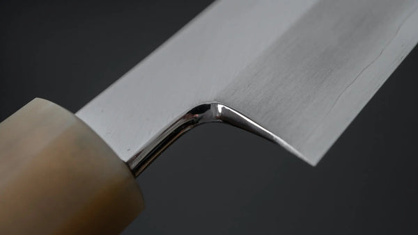 Hitohira Kikuchiyo Mosuke Silver #3 Kiritsuke Yanagiba 300mm Ebony Handle (Saya) - Tetogi