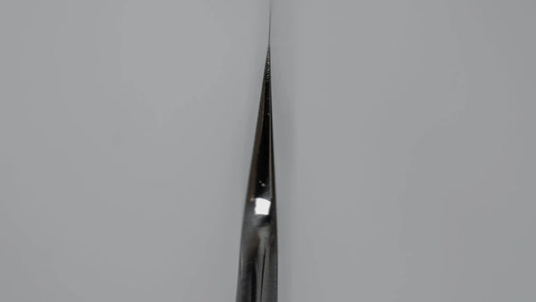 Hitohira Kikuchiyo Mosuke Silver #3 Sakimaru Takobiki 300mm Ebony Handle (Saya) - Tetogi