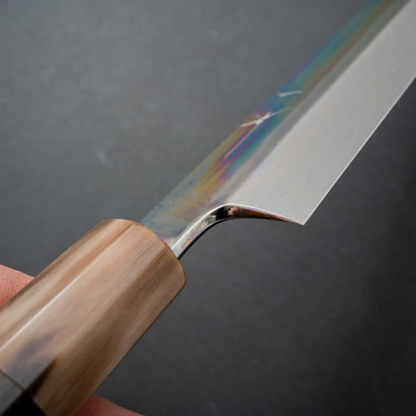 Hitohira Kikuchiyo Mosuke White #1 Mizu Honyaki Yanagiba 300mm Ebony Handle (Saya) - Tetogi