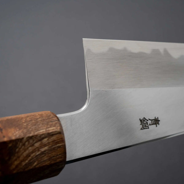 Hitohira Kikuchiyo Ren Blue #2 Gyuto 210mm Cytisus Wood Handle - Tetogi