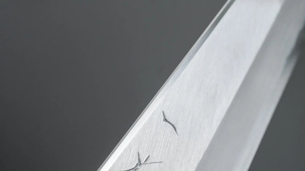 Hitohira Kikuchiyo Ren Blue #2 Gyuto 240mm Ho Wood Handle - Tetogi