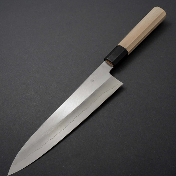 Hitohira Kikuchiyo Ren Silver #3 Gyuto 210mm Ho Wood Handle - Tetogi