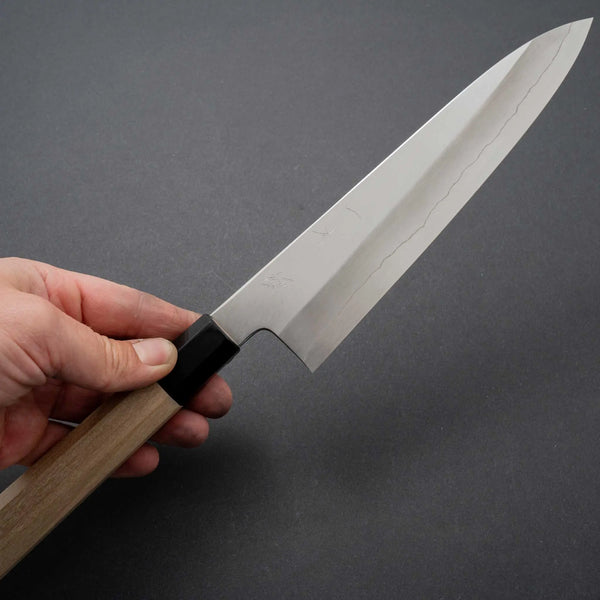 Hitohira Kikuchiyo Ren Silver #3 Gyuto 210mm Ho Wood Handle - Tetogi