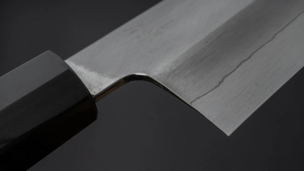 Hitohira Kikuchiyo Ren Silver #3 Santoku 180mm Ho Wood Handle - Tetogi
